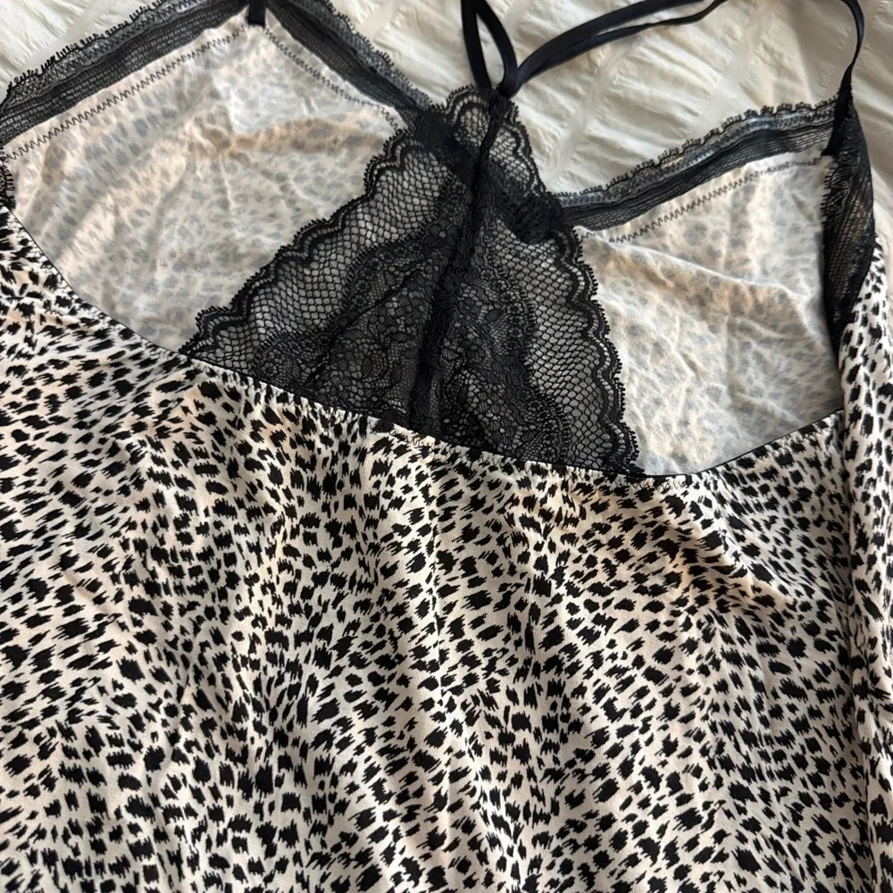 ** Victoria’s Secret ** Modal Leopard lace slip - Medium - NWT - Picture 8 of 10